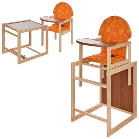 фото Стульчик для кормления Vivast M V-002-27 трансформер (оранжево-желтый)