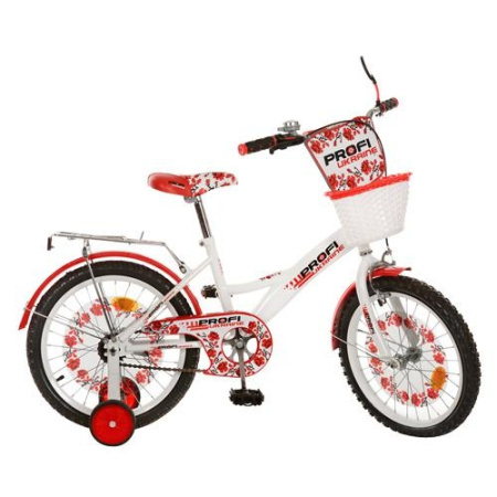 фото Детский велосипед Profi Ukraine Style 18 дюймов P1839 UK-1 (бело-красный)