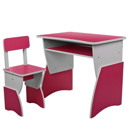 фото Детская парта со стульчиком М Р-905-16 (малиновая)
