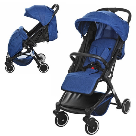 фото Прогулочная коляска для детей M 3549-4 книжка (синяя)