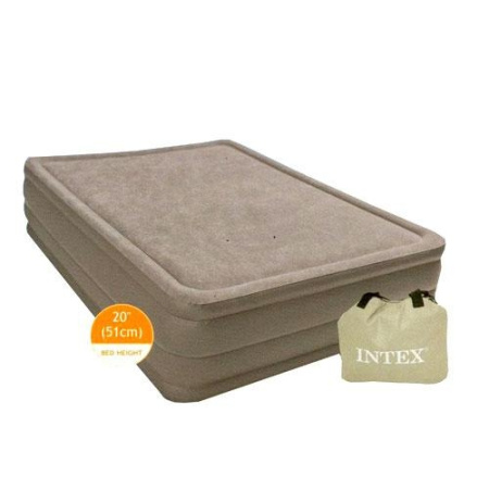 фото Надувная кровать Intex 67954 с электронасосом и функцией памяти (203-152-51см)