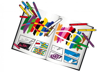 фото Волшебные фломастеры меняющие цвет MALINOS Malzauber 25 (12+9+4) шт