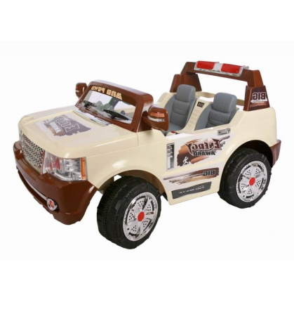 фото Детский электромобиль джип JJ 205 R-13 с пультом управления (бежевый)