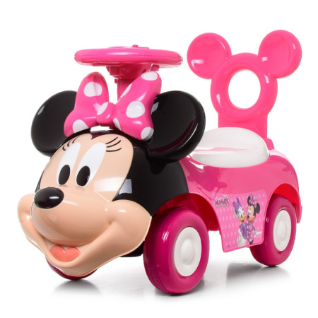 фото Детская каталка-толокар 6553 Минни Маус с музыкой и светом (розово-белая)