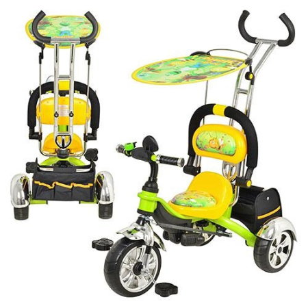 фото Детский трехколесный велосипед Пчела Майя М 1690 (желто-зеленый)