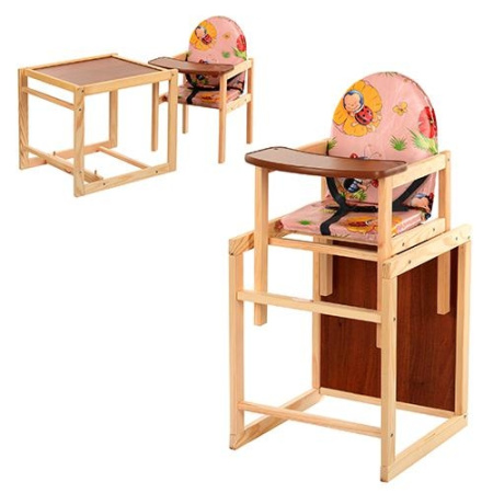 фото Стульчик для кормления Vivast V-001-1 (божьи коровки абрикос)