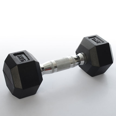 фото Гантель для занятий спортом MS 0115 металл с пластиком 3 кг