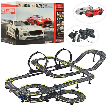 фото Автотрек для детей 71470 работает от сети со светом (218-180 см)