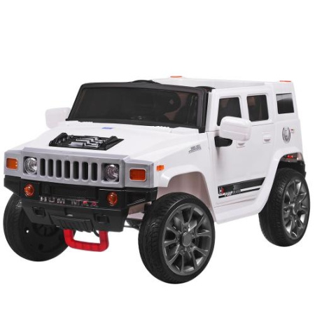 фото Детский джип Hummer M 3581EBLR-1 с кожаным сиденьем (белый)