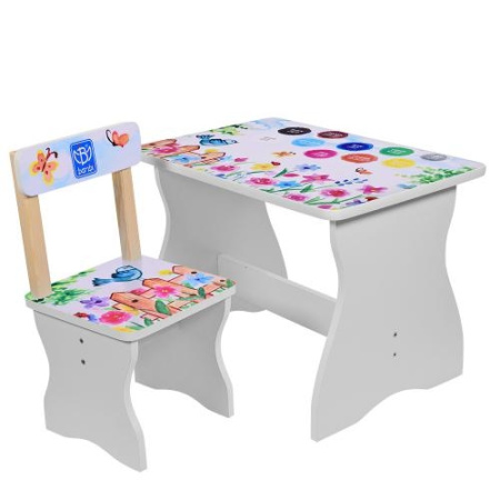 фото Детский деревянный столик со стульчиком 504-38 Пейзаж