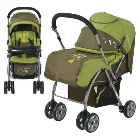 фото Прогулочная детская коляска M 2109-2  зеленая