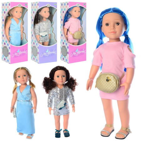 фото Интерактивная кукла для девочек M 4047-48-49 UA с сумочкой (47см) фото Интерактивная кукла для девочек M 4047-48-49 UA с сумочкой (47см)