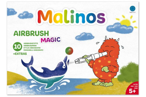 Фломастеры-аэрографы волшебные MALINOS BLOpens Magic 10 (8+2+1) шт