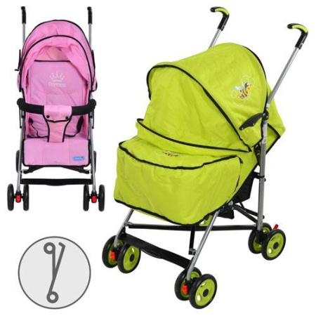фото Детская прогулочная коляска FELICE S2-2 (розовая, зеленая)