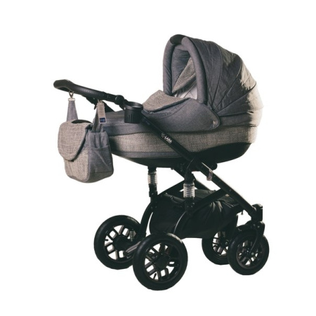 фото Коляска 2 в 1 Adamex Lara Eco 603K Бежевая Рама 10188