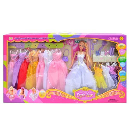 фото Кукла DEFA 8027 с гардеробом и аксессуарами (3 вида)