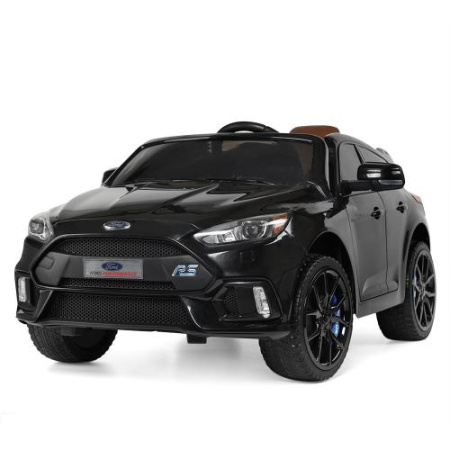 фото Детский электромобиль Ford Focus RS M 3627EBLR-2 с кожаным сиденьем (черный)