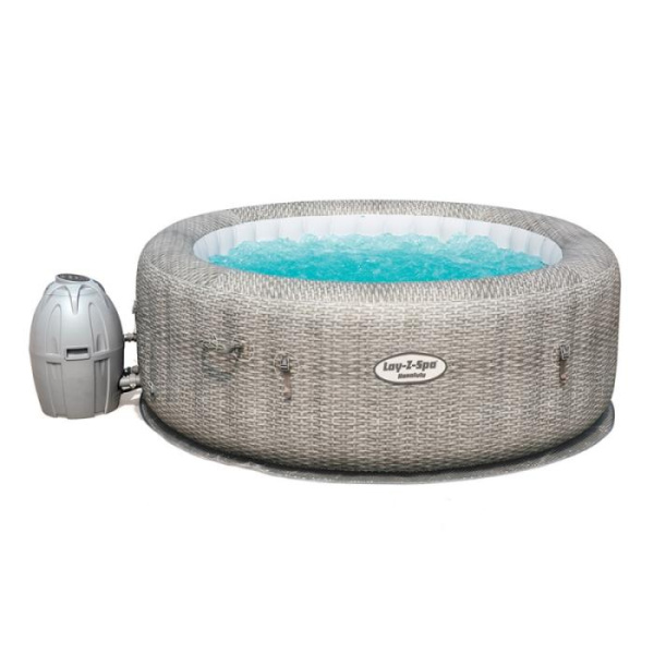 Бассейн-джакузи Bestway Lay-Z-Spa 54174 фильтр-насос нагреватель подстилка тент (196-66 см)
