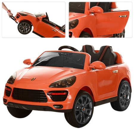 фото Электромобиль для детей Porsche Cayenne M 3191EBLR-7 кожаное сиденье (оранжевый) фото Электромобиль для детей Porsche Cayenne M 3191EBLR-7 кожаное сиденье (оранжевый)