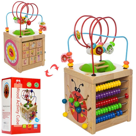 фото Деревянная игрушка Игра MD 1175 лабиринт и счеты