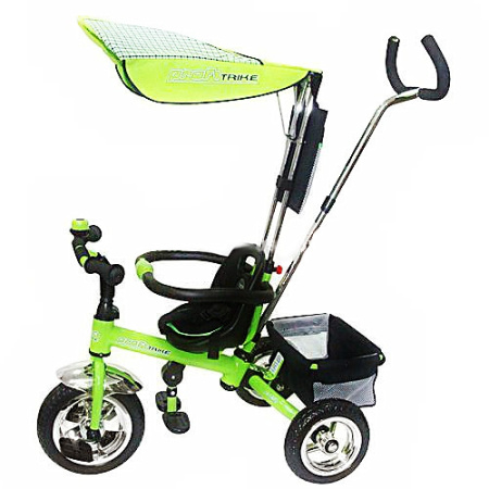 фото Трехколесный детский велосипед Profi Trike KL 098 A-04 с ручкой Eva Foam