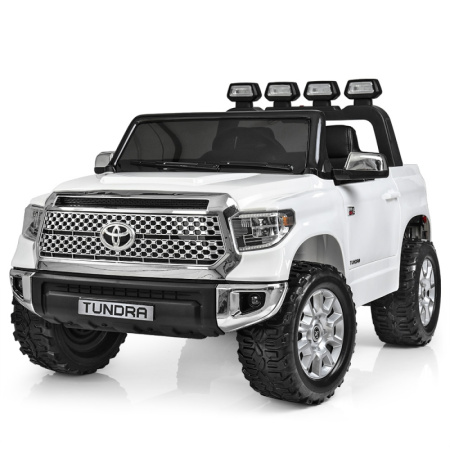 фото Детский джип Toyota Tundra JJ2266AEBLR-1 с кожаным сиденьем (белый) фото Детский джип Toyota Tundra JJ2266AEBLR-1 с кожаным сиденьем (белый)