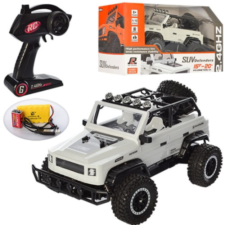 фото Джип на радиоуправлении QY1843A-USB надувные резиновые колеса (34см)