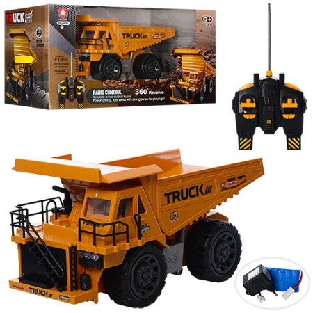 фото Самосвал на радиоуправлении XM-6819L звук свет подвижный кузов (43 см)