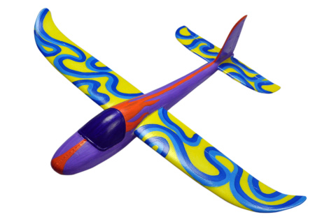 фото Планер метательный J-Color Hawk 600мм c комплектом красок