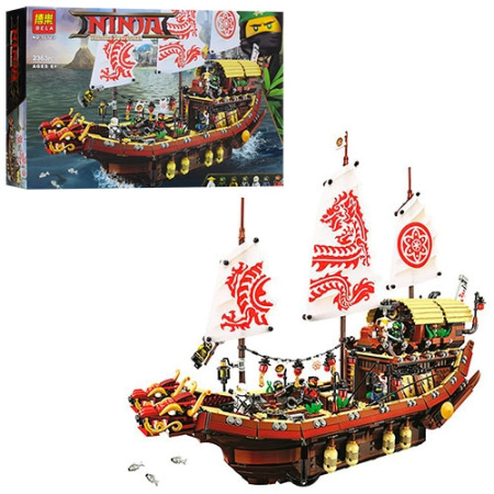 фото Детский конструктор Ninjago 10723 пиратский корабль с фигурками (2337 деталей)