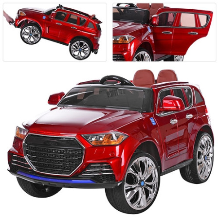 фото Электромобиль для детей джип AUDI M 2763(MP4)EBLRS-3 кожа (красный)