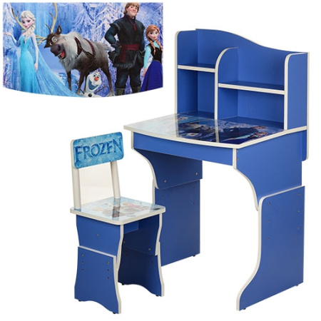 фото Парта ростовая MV-904-32 Холодное сердце (синяя)