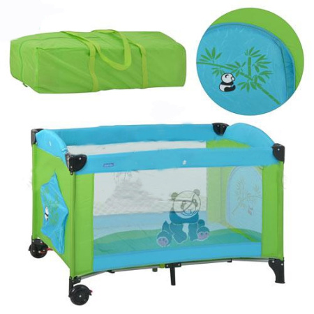 фото Детский манеж M 1705 (зелено-голубой)
