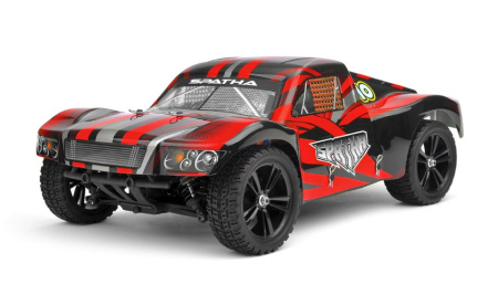 фото Радиоуправляемая модель раллийного шорт-корса 1:10 Himoto Spatha E10SC Brushed (красный)