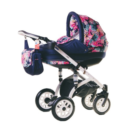 фото Коляска 2 в 1 Adamex Lara 565G На Белой Раме 10793