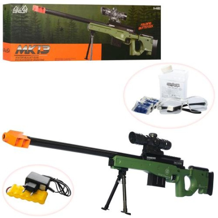 фото Детская винтовка MK13 на аккумуляторе 608-A очки и водяные пули (97см)