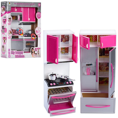 фото Кухня для куклы 7921-1-3 детская мебель с аксессуарами