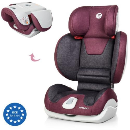 фото Автокресло для детей El Camino ME 1019-9 SMART регулируемое (серо-бордовое)
