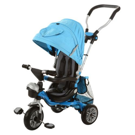 фото Детский трехколесный велосипед M 2383 PU-2 Turbo Trike (голубой)