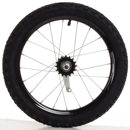 фото Колесо заднее велосипедное 16 дюймов WHEEL RR-16 стальной обод