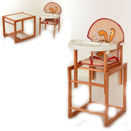 фото Стульчик – столик для кормления Vivast MV-013-31-3 (заяц бежевый)