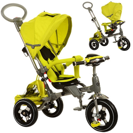 фото Трехколесный велосипед Itrike M 3203HA-3 с музыкой на руле MP3/SD/FM (зеленый)