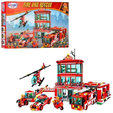 фото Детский конструктор 1236 пожарная часть (969 деталей)