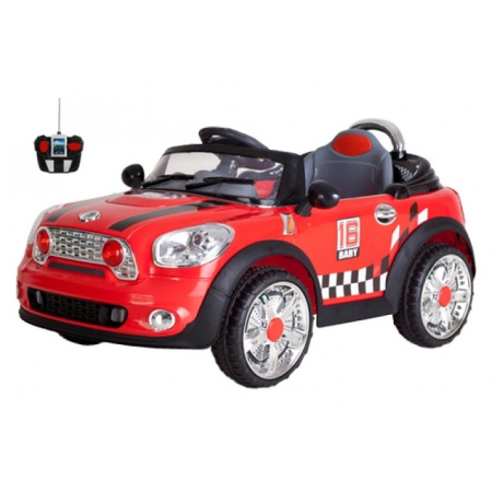 фото Детский электромобиль JE 118 R-3 Mini Cooper с пультом управления (красный) (BT-BOC-0044(YJ018)RED) фото Детский электромобиль JE 118 R-3 Mini Cooper с пультом управления (красный) (BT-BOC-0044(YJ018)RED)