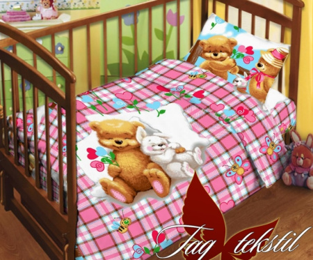 фото Комплект детского постельного белья в кроватку Детство (В кроватку-054)