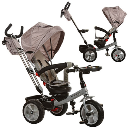 фото Велосипед TurboTrike M 3204HA-2 cрезиновыми колесами (серый)