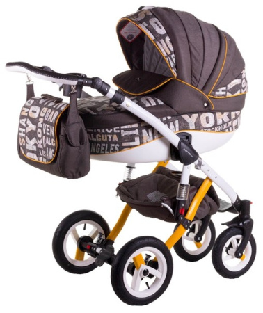 фото Коляска 2 в 1 Adamex Aspena World Collection city brown 620251