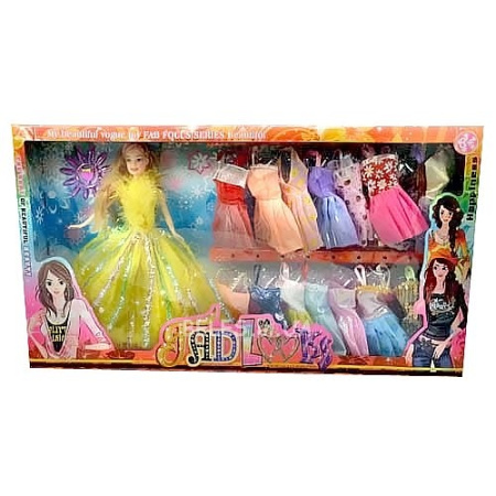 фото Кукла 5829 B с нарядами