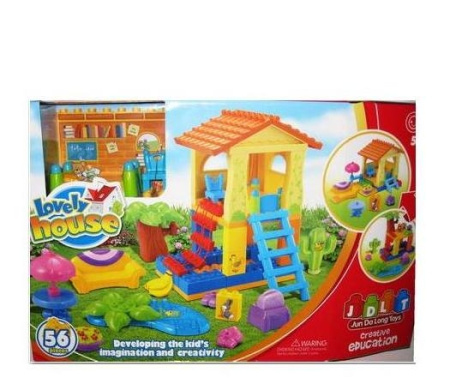 фото Игровой набор для детей JDLT 5040, Домик в парке (56 деталей)