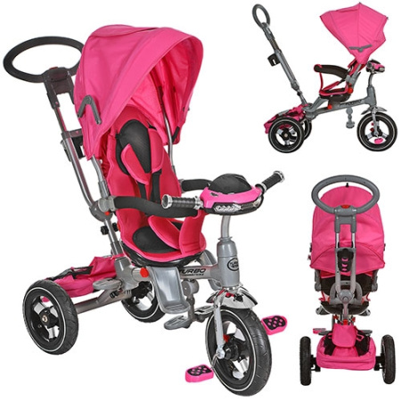 фото Трехколесный велосипед Itrike M 3203HA-4 с музыкой на руле MP3/SD/FM (розовый)